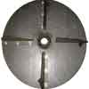 Fertilizer 24" MagnaSpread Carbon Steel Spinner Disc Assembly Left Hand (4 x 7.5" Fins, Hub and Bolt on Spinner Plate)