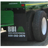 Mud Flaps (24" x 36") Standard Truck Mount BBI Logo - Two Flaps